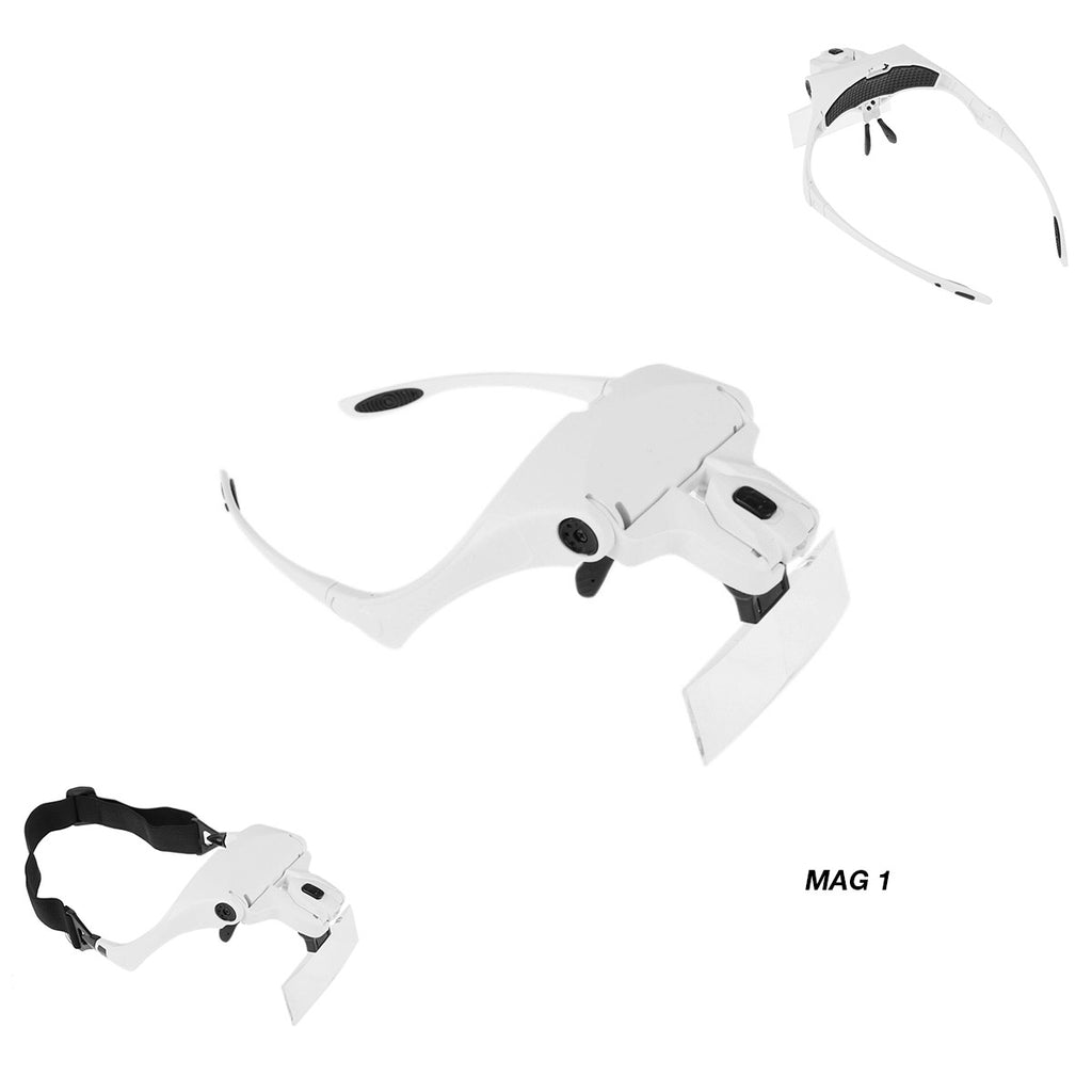 Magnifying Glasses with LED Light and Head Strap, has