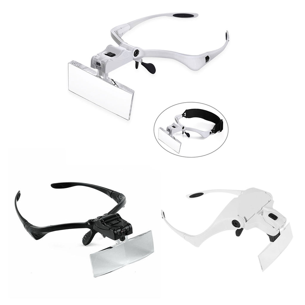 magnifying glasses with led lights and headband