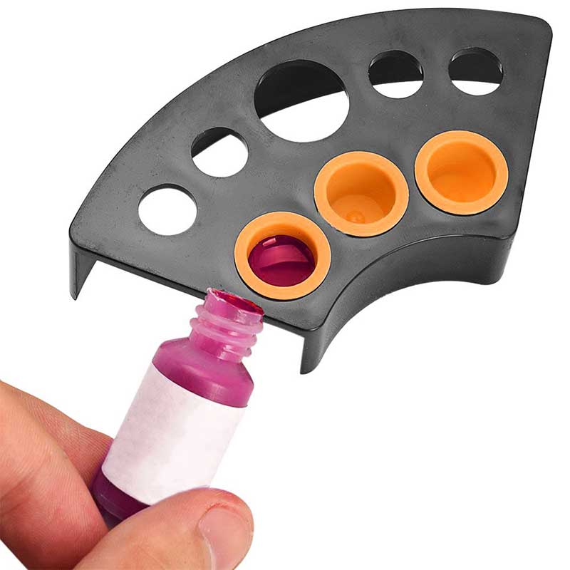 black tattoo ink pigment cup holder tray